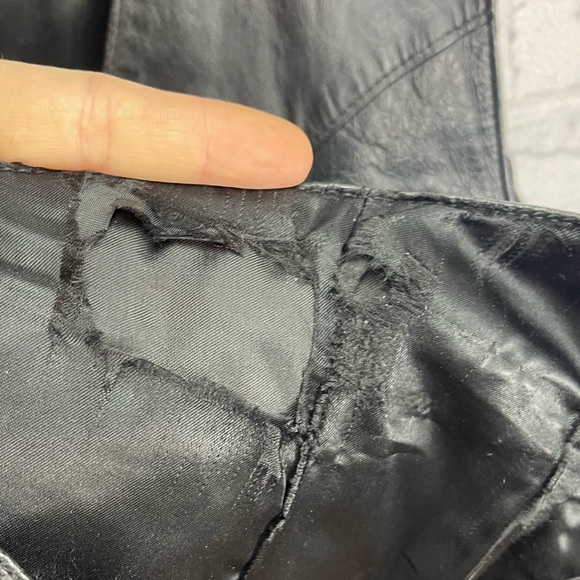 Scully black leather vest size 42 *LINER IS DAMAGED* - Picture 4 of 4